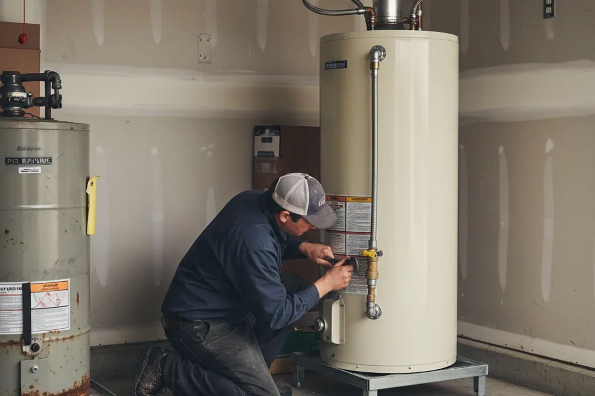 Water heater and shutoff valve replacement in Unicoi